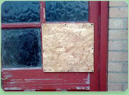 boarded up Warrington